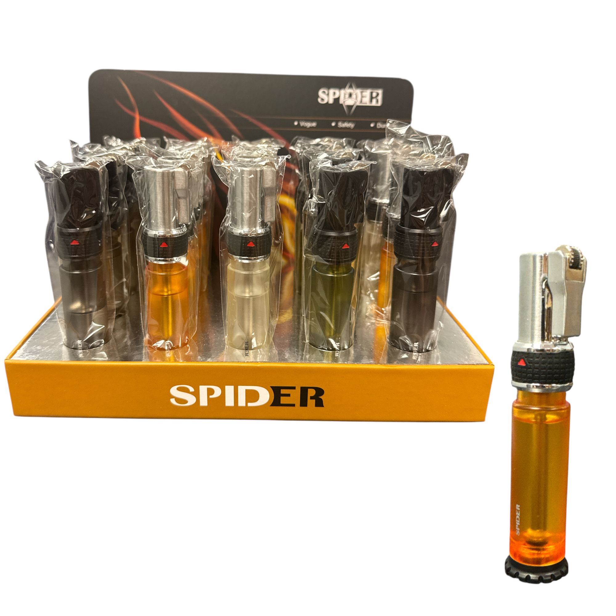 SPIDER SINGLE FLAME LIGHTER STYLE TORCH. SP998